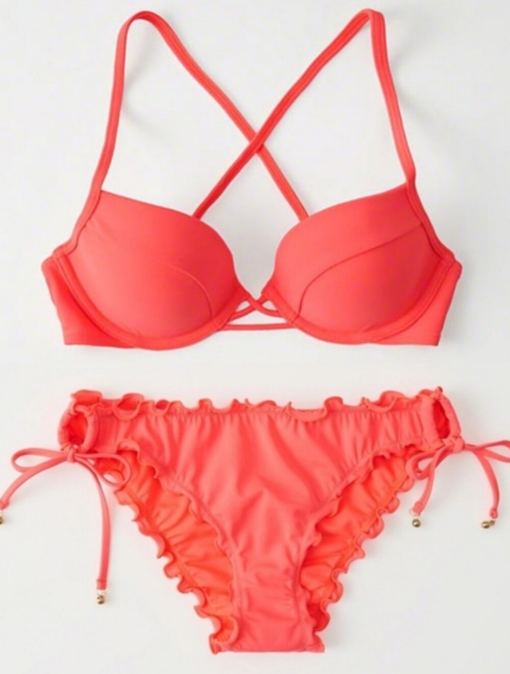 Abercrombie and Fitch Coral Swim Set Size 32B/XS